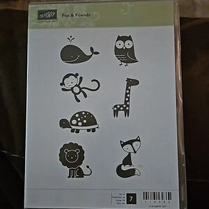 Stampin’ Up! Retired Stamp Set - Fox & Friends